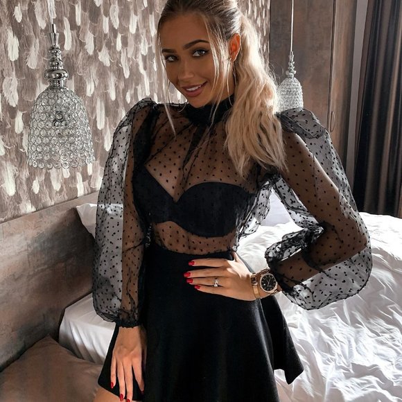 Sheer Mesh top only black avaiable - Picture 7 of 10